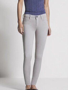 Genetic Denim Stem mid rise skinny jeans light beige women's size 28 NWT